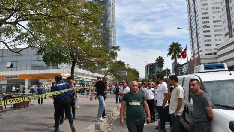  İzmir Adliyesi yakınlarındaki lokantada silahlı çatışma:1 ölü,5 yaralı