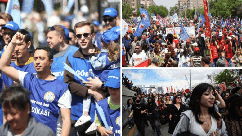  Türkiye’nin dört bir yanında 1 mayıs kutlanıyor